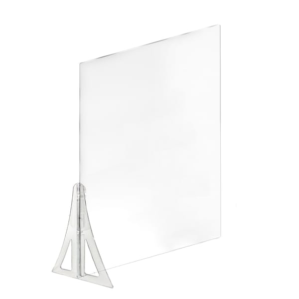 30" x 40" Single Leg Partition Shield, PK2